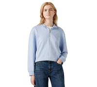 Levis Womens/Ladies Everyday Quarter Zip Sweatshirt - Light Blue - Light Blue - 14 UK - 58% Cotton/42% Polyester