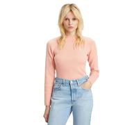 Levis Womens/Ladies Ribbed Crew Neck Sweatshirt - Pink - Pink - 10 UK - 51% Acrylic/36% Polyester/13% Polyamide