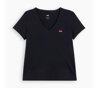 Levi's Womens Levis 2 Pack of V-Neck T-Shirts in Black Cotton - Size 10 UK