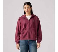 Levi's Womens Levis Everyday Zip-Up Hoody in Burgundy Cotton - Size 16 UK