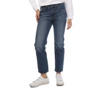 Levi's Womens Levis Middy Straight Jeans in Denim - Blue Cotton - Size 27W/34L