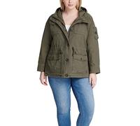 Levi's Women's Lightweight Cotton Military Jacket (Standard & Plus Sizes), Army Green, 1x