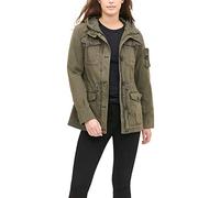 Levi's Women's Plus Size Cotton Four Pocket Hooded Field Jacket Lightweight, Army Green, 3X