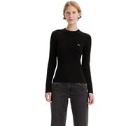 Levi's Women's Long Sleeve Top with Crew Neck, Ribbed