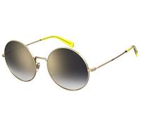 Levi's Women's Lv 1011/S Oval Sunglasses gold Size: 55mm, 20mm