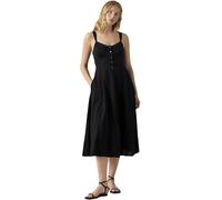 Levi's Women's Midi Dress Ravina with Button Placket, A Line, Black (Anthracite Night), L