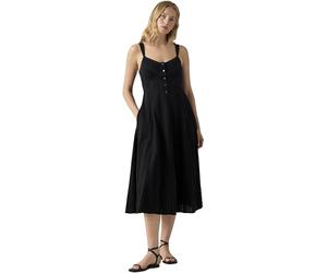 Levi's Women's Midi Dress Ravina with Button Placket, A Line, Black (Anthracite Night), M