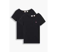 Levi's Womens Mineral Black & Mineral Black 2 Pack Crew Neck T-Shirt