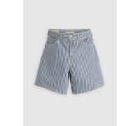 Levi's Womens Mischa Stripe Short High Baggy - Blue - Size 24 (Waist)