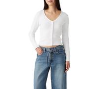 Levi's Women's Muse Long Sleeve Tee White + White XXS