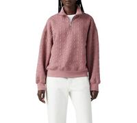 Levi's Women's Navarro Quilted 1/4 Zip Sweatshirt, Rose Taupe, S