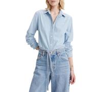 Levi's Women's New Classic Fit Shirt with Button-Down Collar, Dazed Light Stone, XL