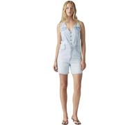 Levi's Women's Overalls Vest Romper with Buttons, Standard Fit, Blue (Rom Com), L