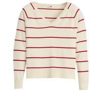 Levi's Women's Petal V-Neck Sweater Pullover, Stephanie Stripe BUT, M