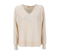 Levi's Women's Petal Vneck Sweater Pullover, White SWAN, XS