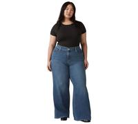 Levi's Women's PL 318 Shaping Wide Leg Jeans, Clever Girl Plus, 20 Kurz