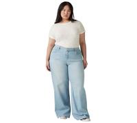 Levi's Women's PL 318 Shaping Wide Leg Jeans, Tall Glass of Water, 18 Kurz