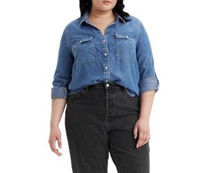 Levi's Women's Pl Doreen Utility Woven Shirts, in Patches 2, XXL