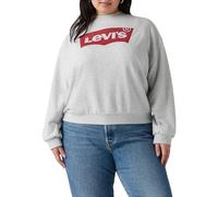 Levi's Women's Pl Gr Everyday Crew Hoodie, Crew Core Batwing Ii Starstruck Heather Grey Starstruck Hetaher Grey, XXL Große Größen