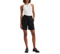 Levi's Women's Pleated Trouser Short Blacks, Caviar, 4