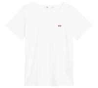 Levi's Women's Plus Size 2-Pack Tee, White, XL, Slim Fit, Short Sleeve, Round Neck, T-Shirt, 2 Count