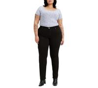Levi's Women's Plus Size 314 Shaping Straight Jeans, Soft Black 2, 22 M