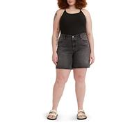 Levi's Women's Plus Size 501® 90s Shorts Denim Shorts, Black Worn In, 22W