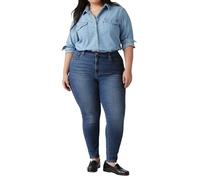 Levi's Women's Plus Size 721 High Rise Skinny Jeans, Tenacious Dark Plus, 18 Lang