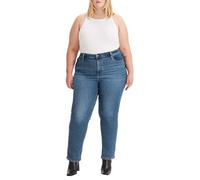 Levi's Women's Plus Size 724 High Rise Straight Jeans, Blue Wave Mid Plus, 22 S