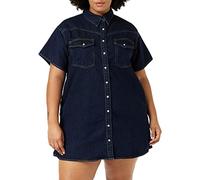 Levi's Women's Plus Size Elowen Western Dress Indigo Rinse (Black) XXXL