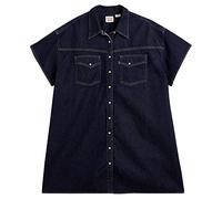 Levi's Women's Plus Size Elowen Western Dress Indigo Rinse (Black) XXXL