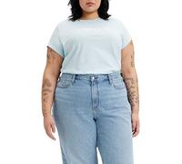 Levi's Women's Plus Size Graphic Authentic Tee T-Shirt, Easy Floral Stripe Omphalodes, 1XL