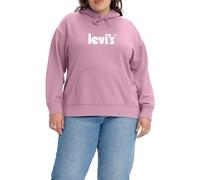 Levi's Women's Plus Size Graphic Standard Hoodie Poster Logo Prism Pink (Pink) , 1X