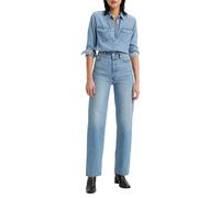 Levi's Women's Plus Size Ribcage Straight Ankle Jeans, Light Indigo Worn In, 14 M