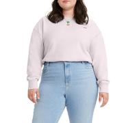 Levi's Women's Plus Size Standard Crew Sweatshirt, Mauve Chalk, 3XL