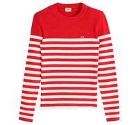 Levi's Women's Rib Crew Sweater Pullover, Adrienne Stripe True, XS