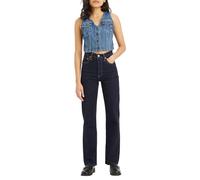 Levi's Women's Ribcage Full Length Denim Jeans, Colour Small Course, Size 32 30, Small Course, 32W x 30L