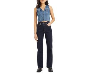 Levi's Women's Ribcage Full Length Denim Jeans, Colour Small Course, Size 34 32, Small Course, 34W x 32L