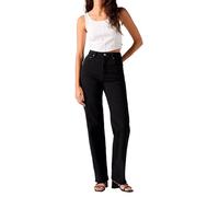 Levi's Women's Ribcage Full Length Jeans, Black Sprout, 29W x 34L