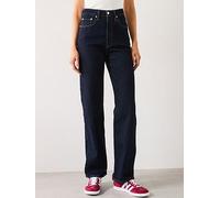 Levi's Women's Ribcage Full-length Jeans - Small Course - Blue, Blue, Size 32, Inside Leg 32, Women Blue
