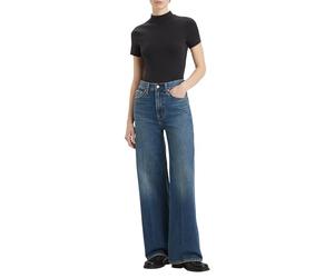 Levi's Women's Ribcage Wide Leg H223 Jeans, Polar Perimiter, 27W x 32L