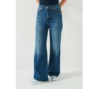 Levi's Women's Ribcage Wide-leg Jeans, Blue, Size 29, Inside Leg 32, Women Blue