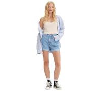 LEVIS Women's Rolled 80S MOM Shorts MED Indigo - Flat Finish Rolled 80S MOM Shorts MED Indigo - Flat Finish, Back to Blue,
