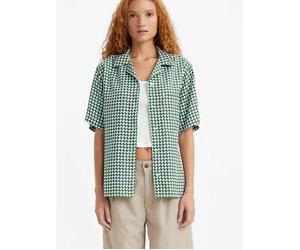 Levi's Women's Shirt Blouse Alfie Shirt Shirt, Green/White, XXS