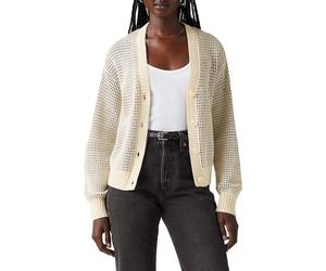 Levi's Women's Snowflake Cardigan, Butter Cream Stripe, M