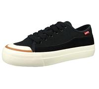Levi's Women's Square Low S Sneakers, Regular Black, 7.5 UK