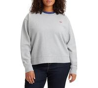 Levi's Women's Plus Size Standard Crew Sweatshirt, Starstruck Heather Grey, 1XL