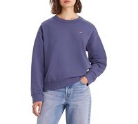 Levi's Women's Standard Crew Sweatshirt, Crown Blue, XXS