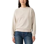 Levi's Women's Sweatshirt Heritage Crew Neck in Cotton, Standard Fit, Beige (H225 Chateau Gray), L