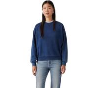 Levi's Women's Sweatshirt Heritage Crew Neck in Cotton, Standard Fit, Blue (H125 Womens Medium I), L